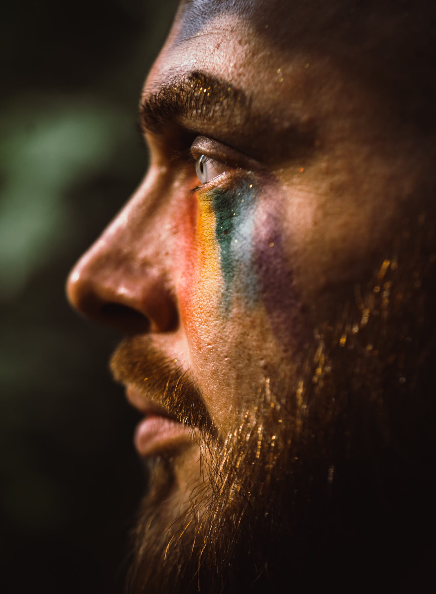 Catherine Shiflett Photography, model portrait shoot, pride colors, shot on Nikon D800