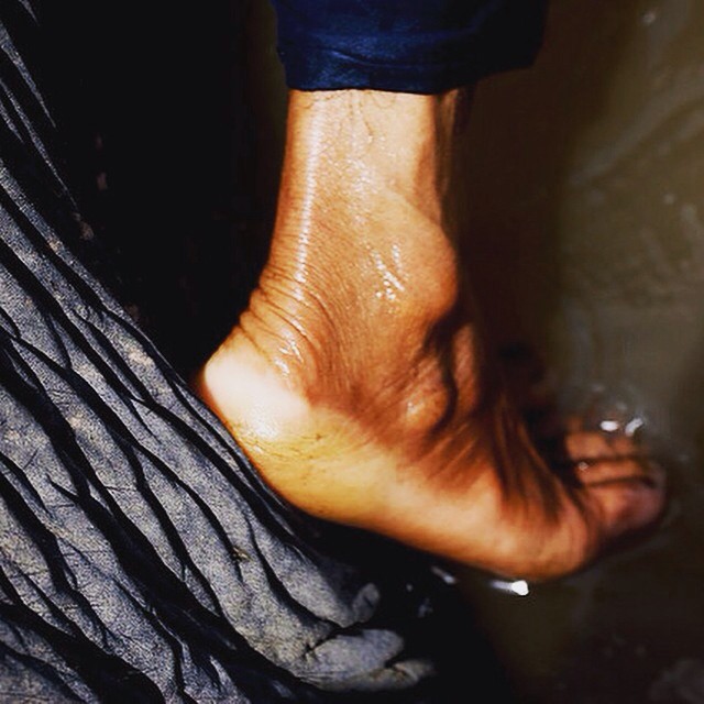 Catherine Shiflett Photography, man's foot and Elephants foot, shot on Nikon D800