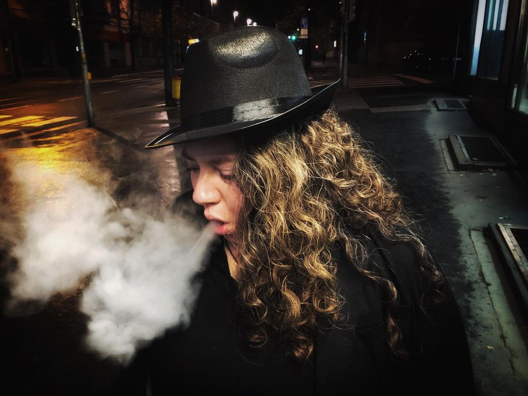 Catherine Shiflett Photography, portraits, plume of smoke, vape, shot on Nikon D800